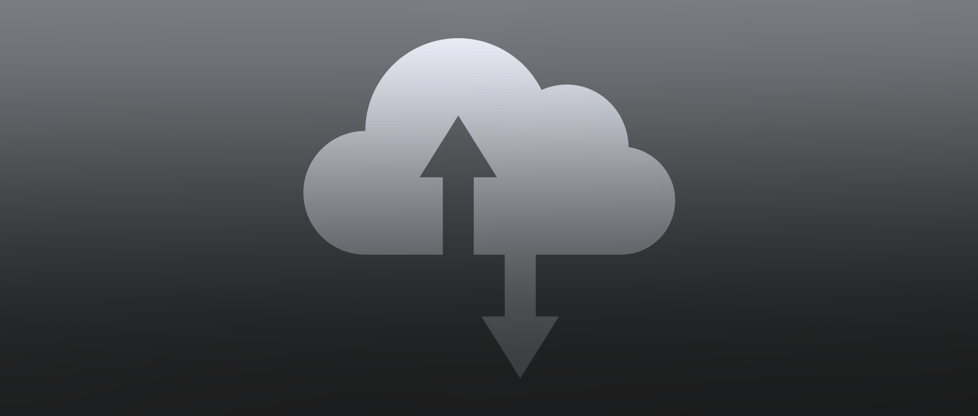 cloud storage Icona che rappresenta l’archiviazione e la copia di sicurezza del girato