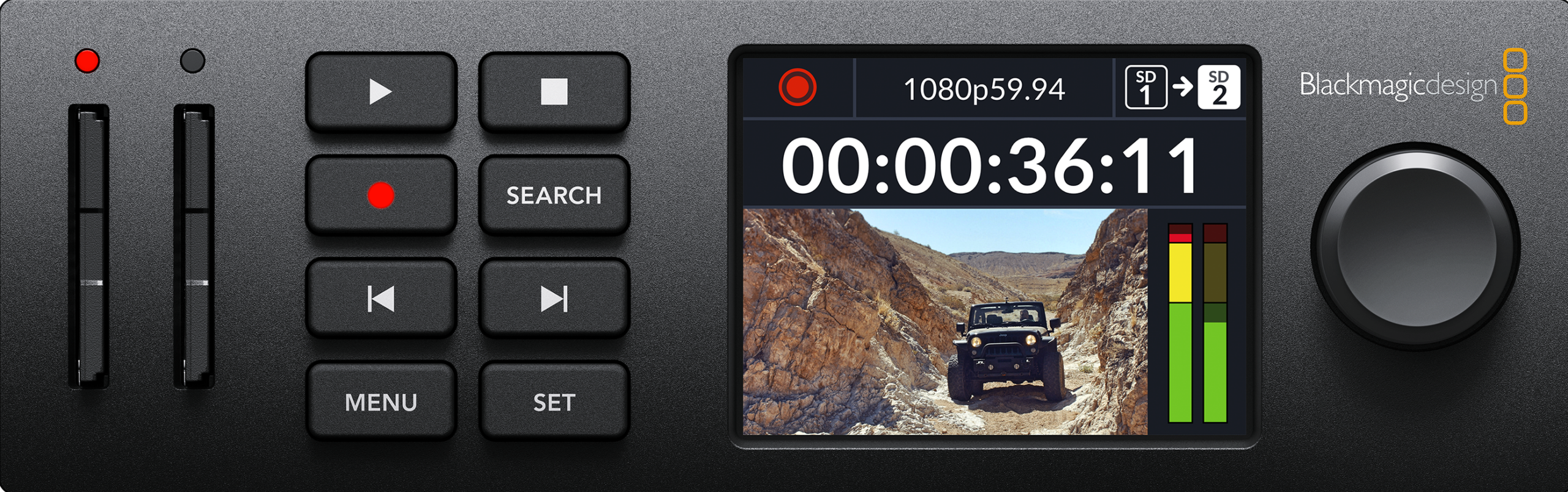 hperdeck Registratore video Blackmagic HyperDeck Studio in registrazione